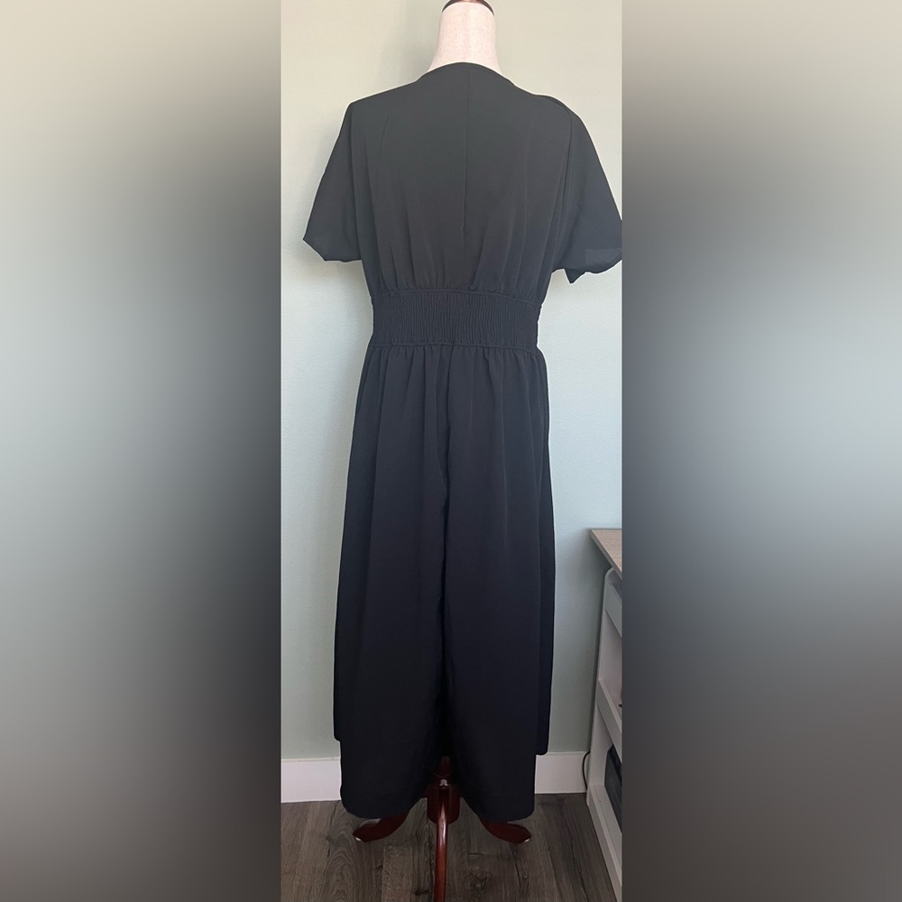 Casual Black Button-Up Dress - Picture 2 of 6